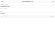 Tablet Screenshot of nelsonappliance.com